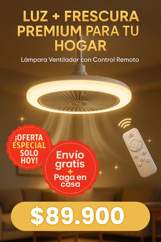 Ventilador de techo con luz