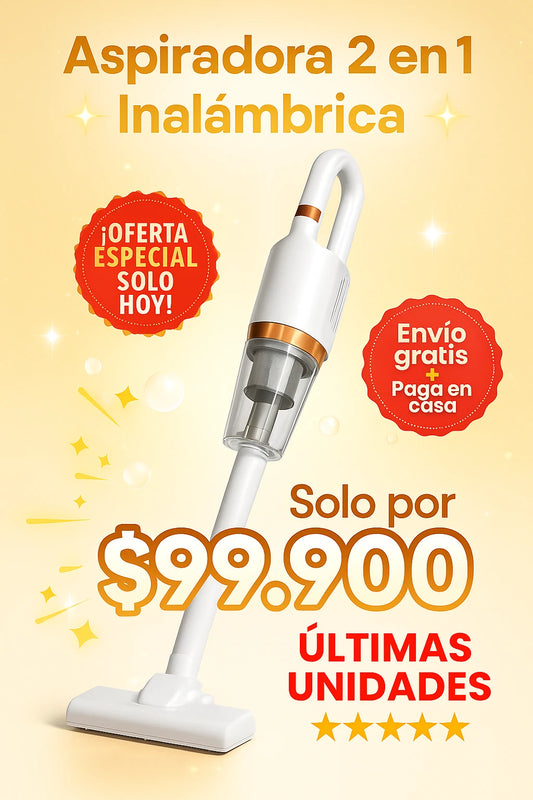 ASPIRADORA INALÁMBRICA 2 EN 1
